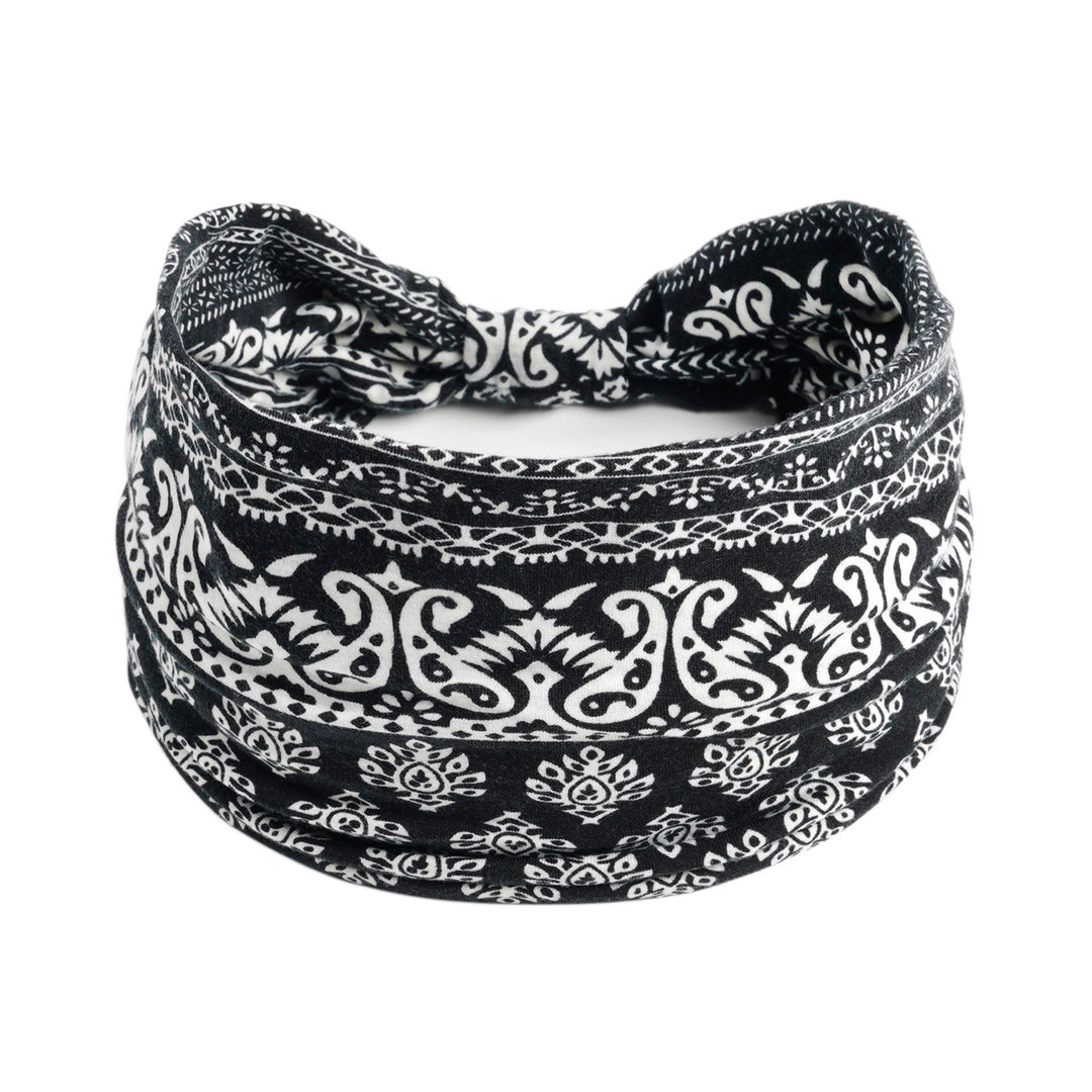 Bohemian Cashew Yoga Sports Headband Antiperspirant Absorbent Elastigirl